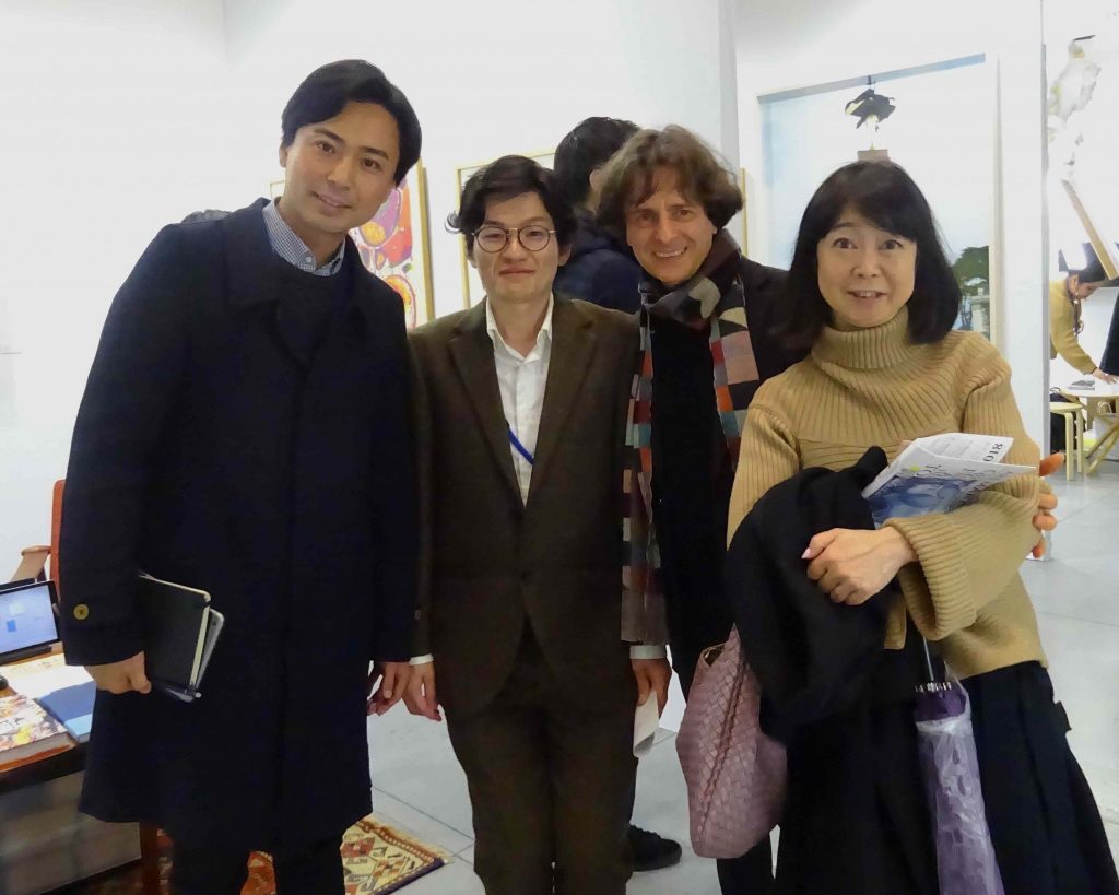 MIYAZAKI Keita 宮崎啓太, ASAKUSA director OSAKA Koichiro 大坂紘一郎, me, MAHO KUBOTA GALLERY owner KUBOTA Maho 久保田真帆