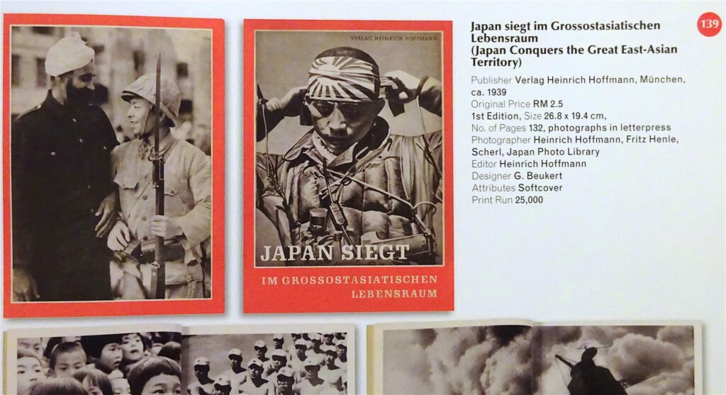 日独伊三国同盟ファシズムの本 Japan siegt im Grossostasiatischen Lebensraum 1941, published by Adolf Hitler’s photographer H. Hoffmann