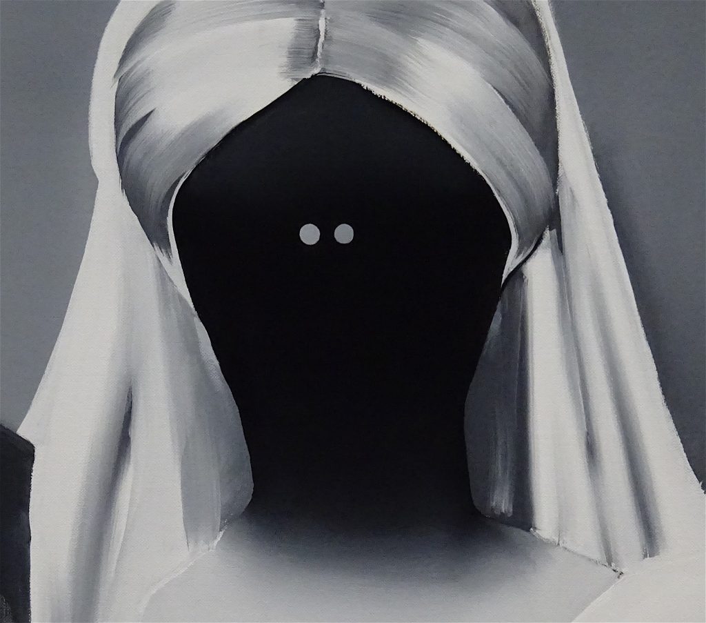 五木田智央 GOKITA Tomoo ‘How to Marry a Millionaire’ 2015, acrylic gouache on canvas, 194 x 259 cm, detail (Collection of KAWS)