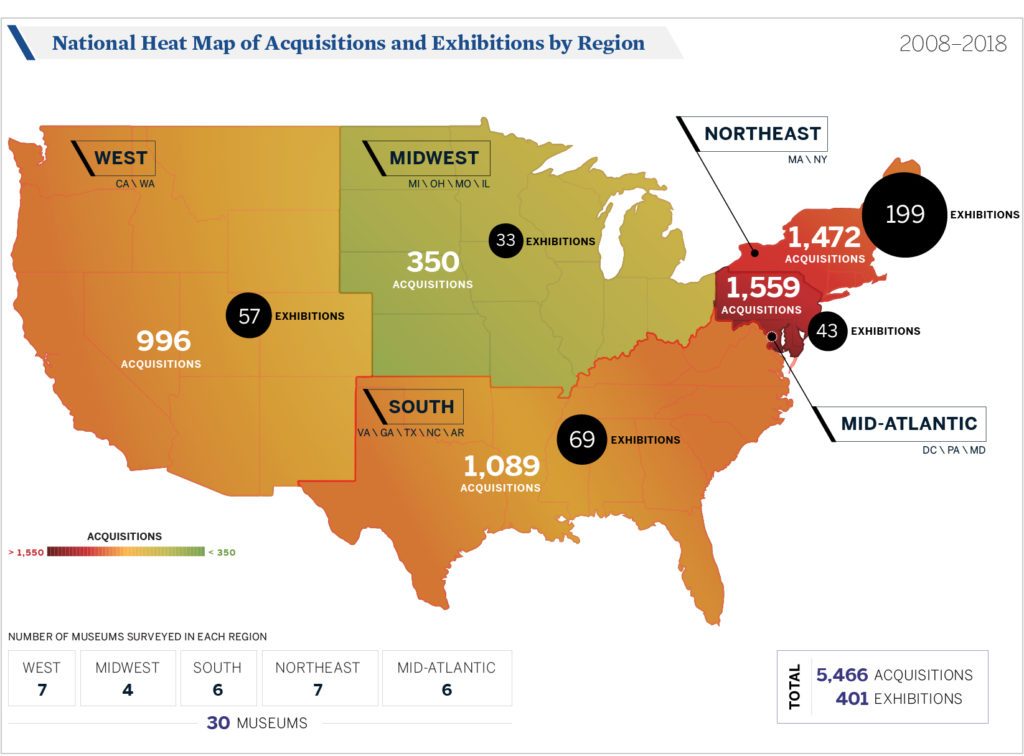 African American Artists in Museums map