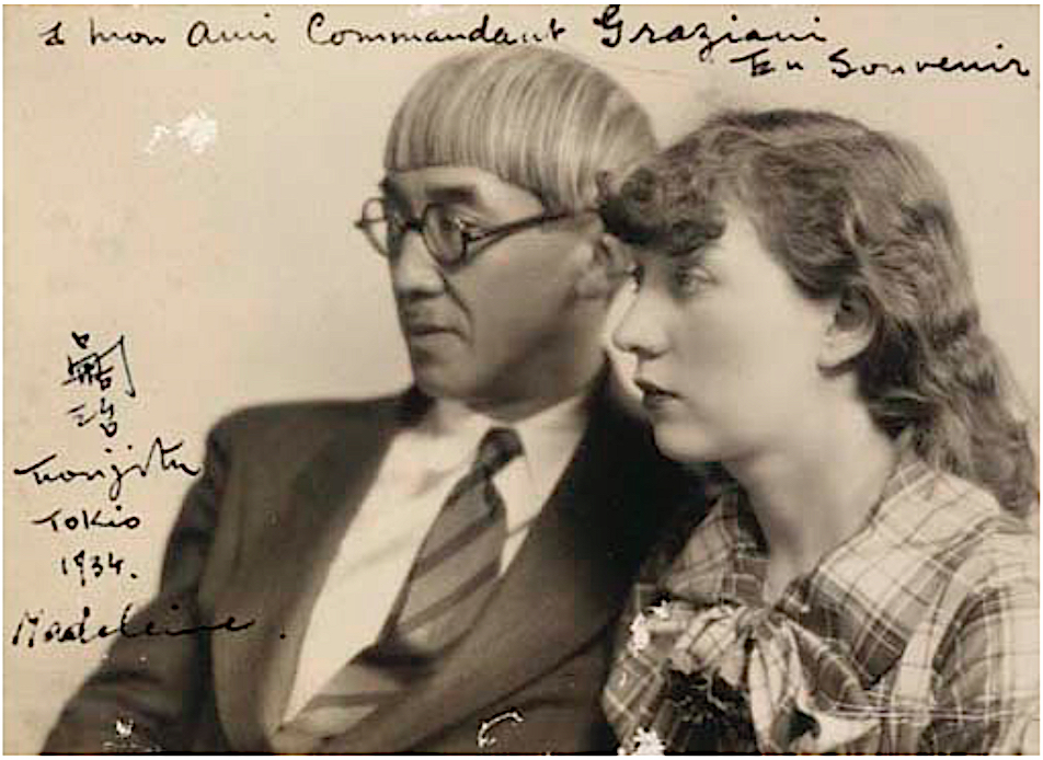 藤田嗣治とマドレーヌ、東京1934年