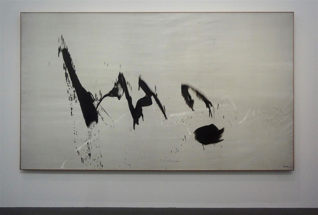 Jean Degottex “Aware II, 28.3.1961” 1961, Oil on canvas, Centre Pompidou, Musée national d’art moderne, Paris