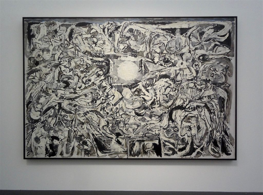 Pierre Alechinsky “Le Monde perdu” 1959, Oil on canvas, Centre Pompidou, Musée national d’art moderne, Paris