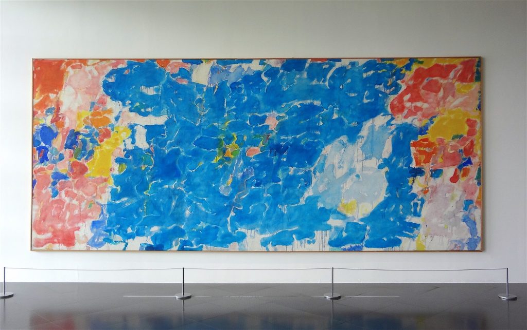 Sam Francis “In Lovely Blueness (No.1)” 1955-57, Oil on canvas, Centre Pompidou, Musée national d’art moderne, Paris