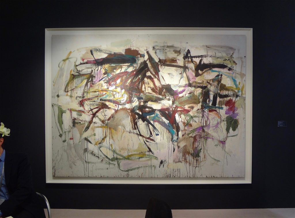 ジョアン・ミッチェル Joan Mitchell “Untitled” 1956, Oil on canvas, 204.5 x 278.1 cm (Cheim & Read, 2013)
