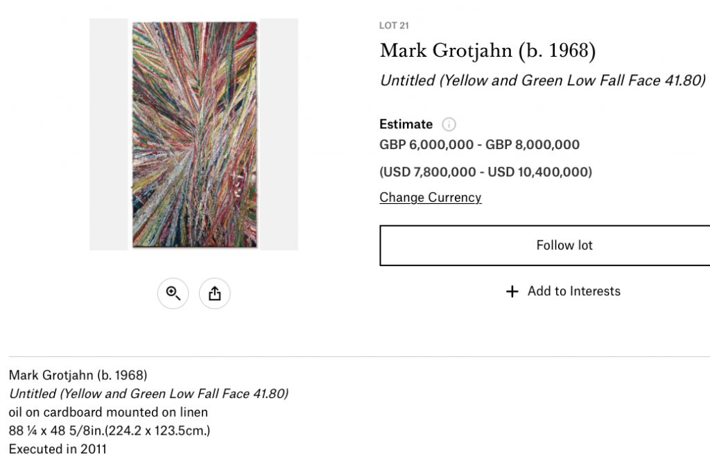 Mark-Grotjahn-Untitled-Yellow-and-Green-Low-Fall-Face-41.80-Christies-website