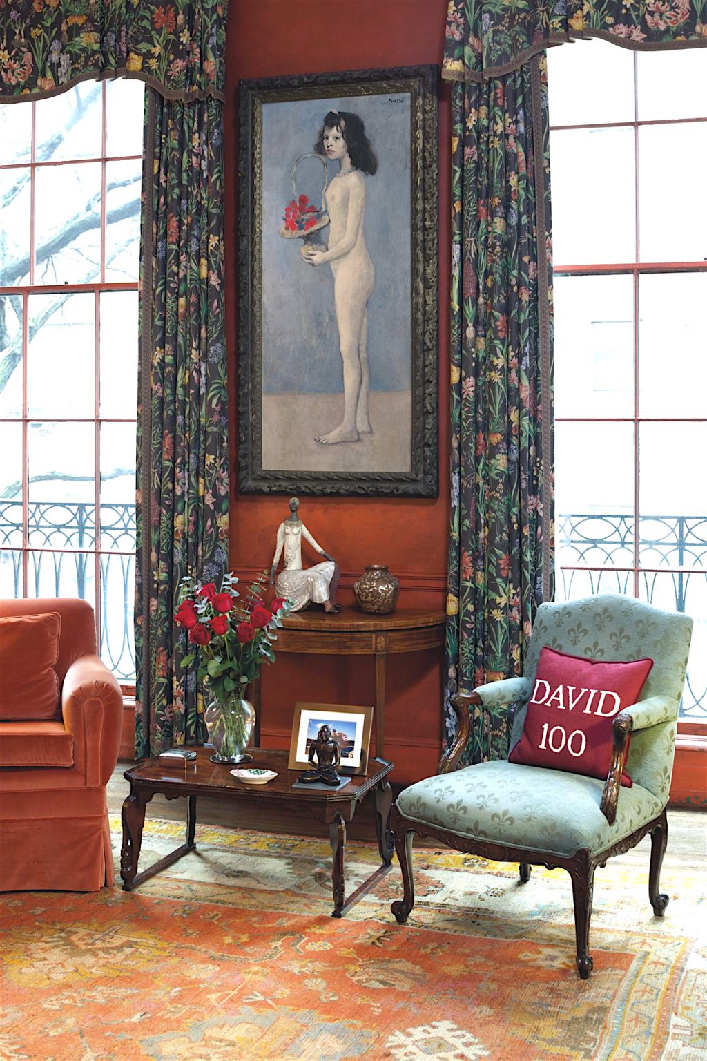 Pablo Picasso Fillette à la corbeille fleurie 1905 @ Peggy + David Rockefeller library, 65th Street New York Townhouse