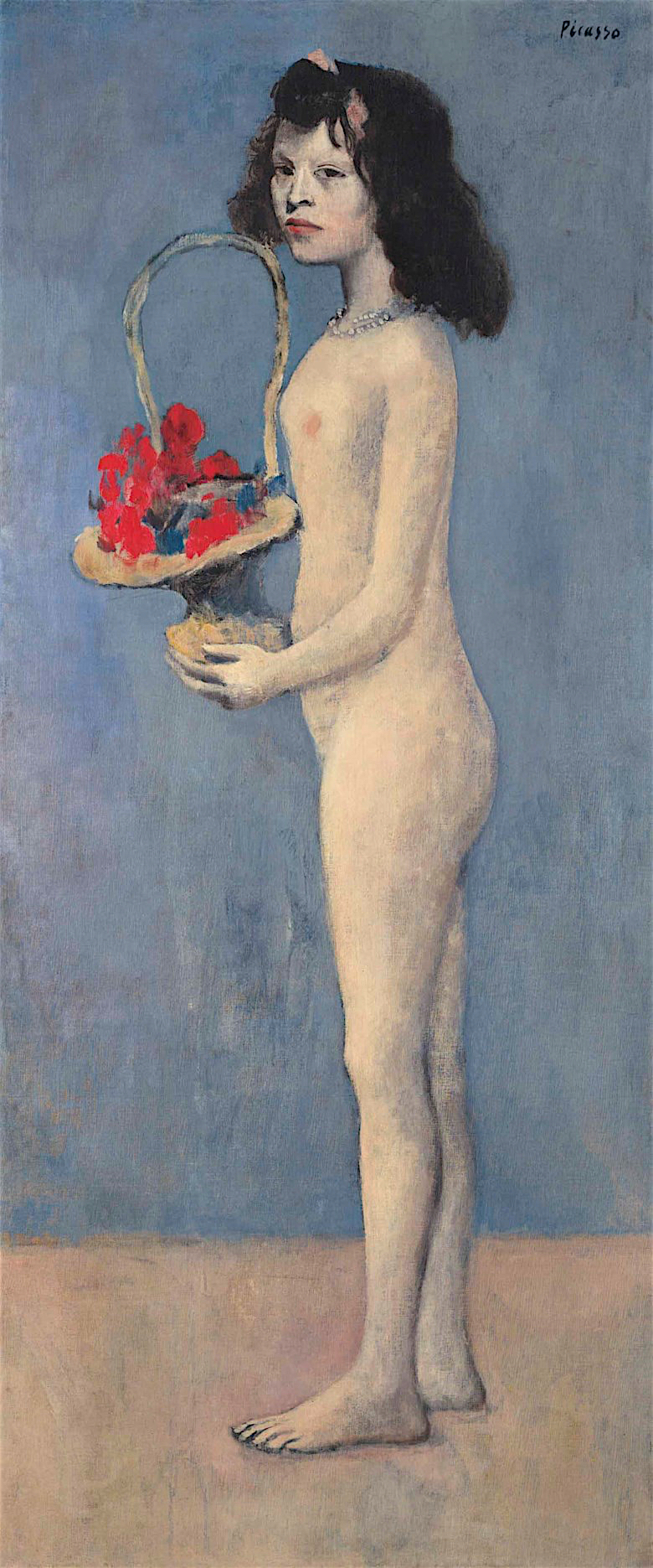 Pablo Picasso Fillette à la corbeille fleurie 1905