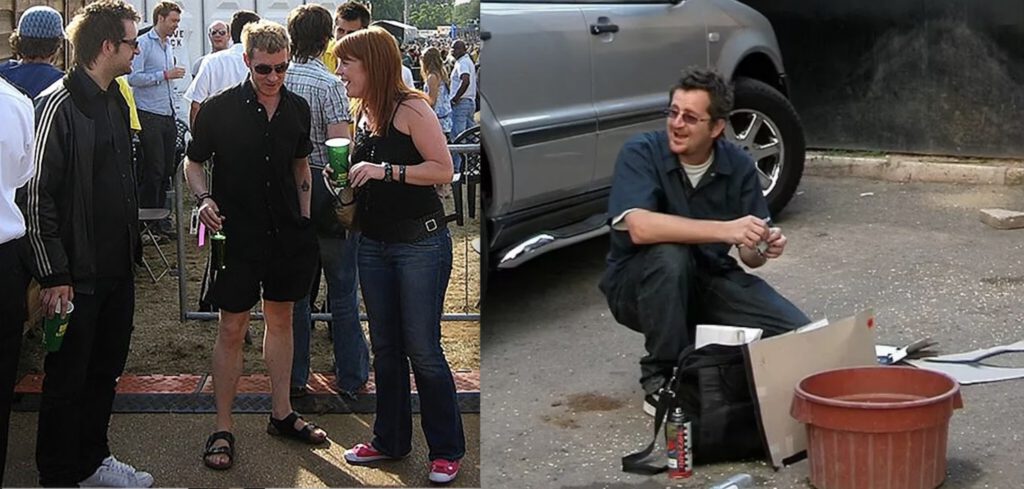 Young Banksy aka Robin Gunningham aka David Jones バンクシー、別名ロビン・ガニンガム、別名デビッド・ジョーンズ