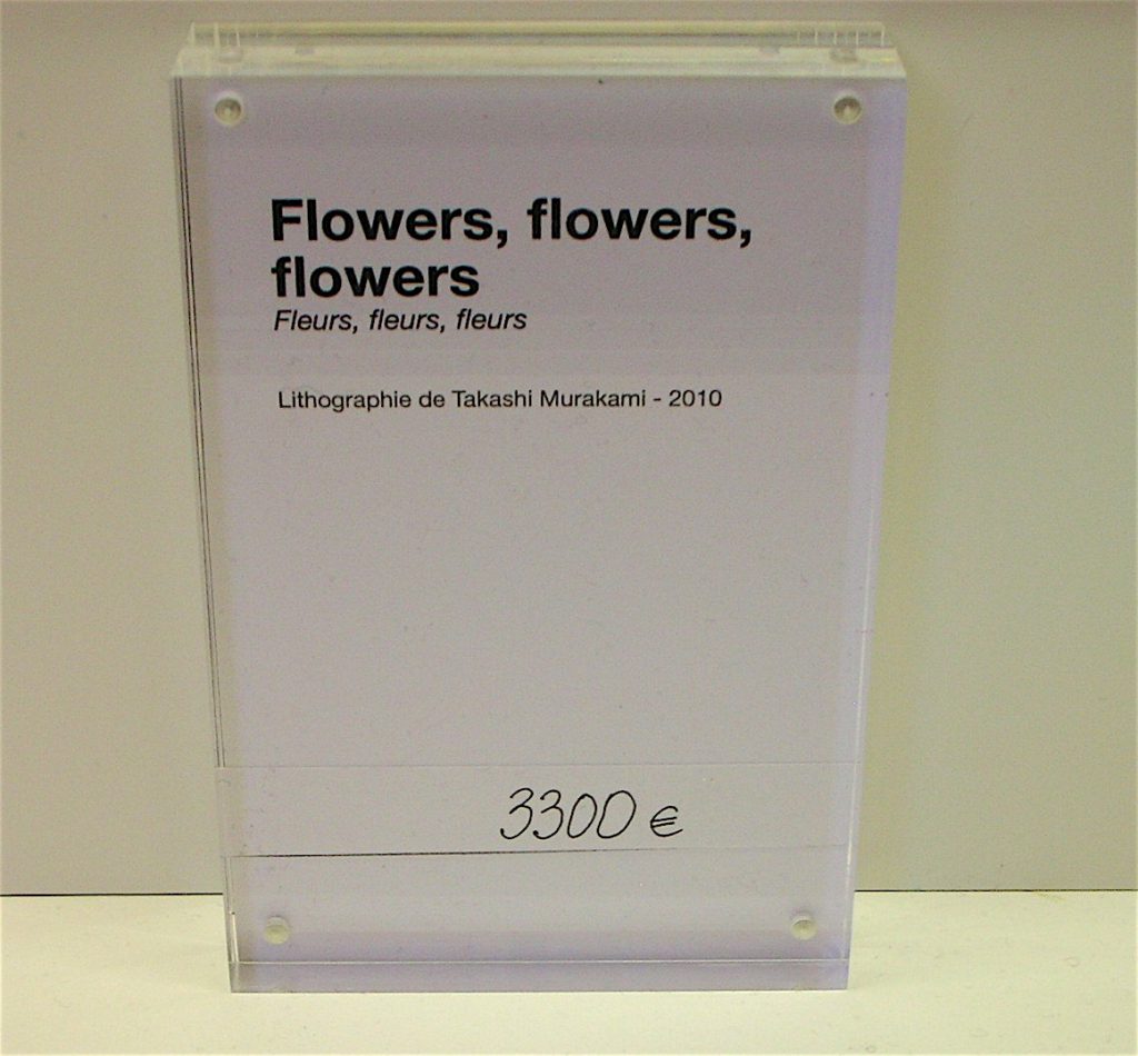 村上隆 MURAKAMI Takashi Flowers, flowers, flowers 2010, ed.300, Offset lithograph, 3.300 Euro @ Versailles museum shop