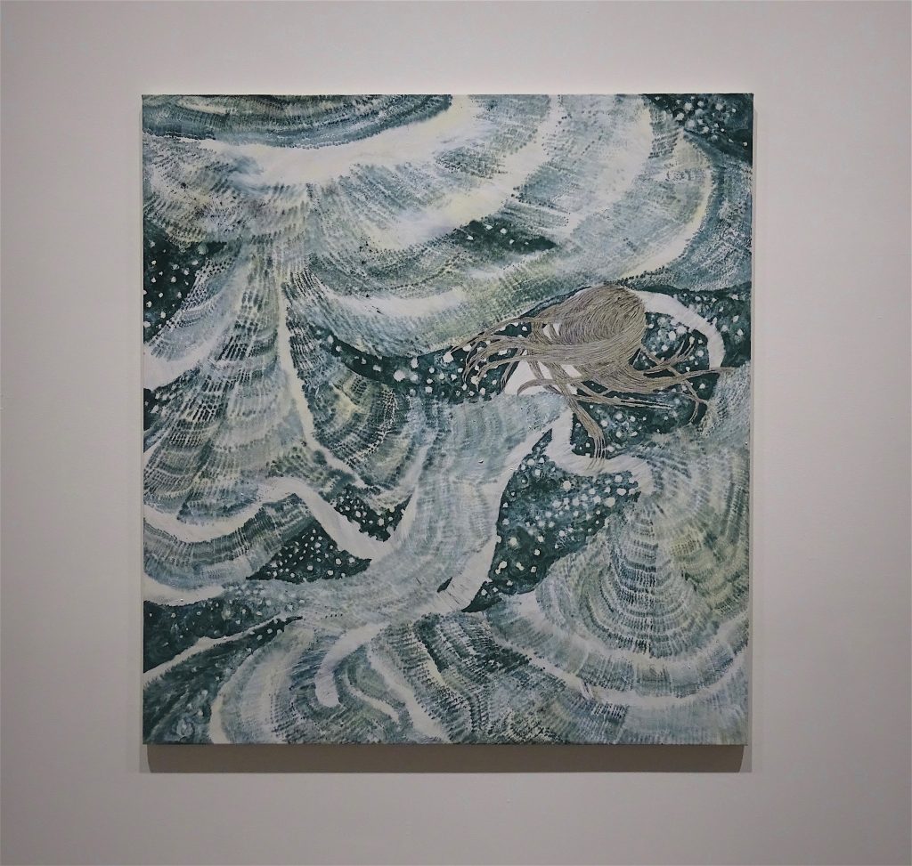 村瀬恭子 MURASE Kyoko “Swimmer” 2016, 140 x 150 cm, Oil on cotton