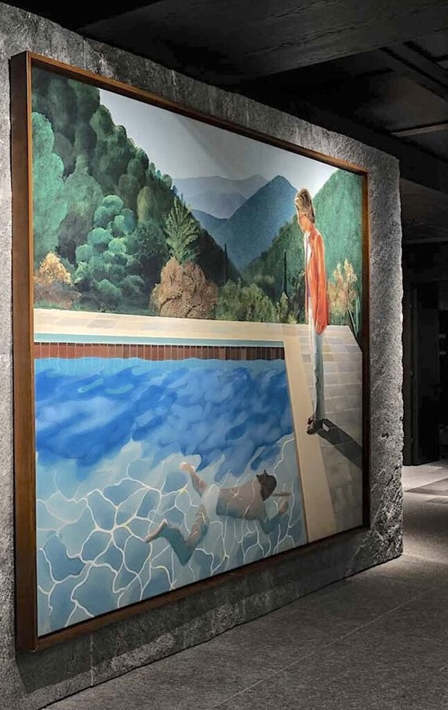 David Hockney, “Portrait of an Artist (Pool with Two Figures) ”, (1972) Collection Pierre Chen, Taipei