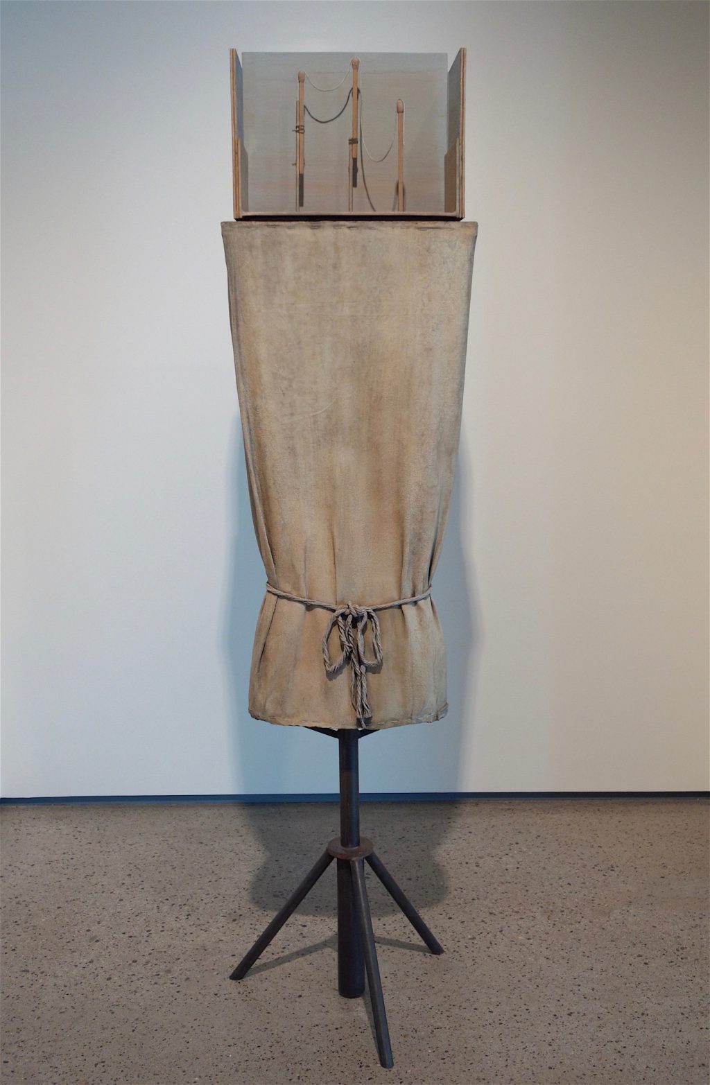 Mark Manders “Figure Study” 1997-2015, patinated and painted bronze