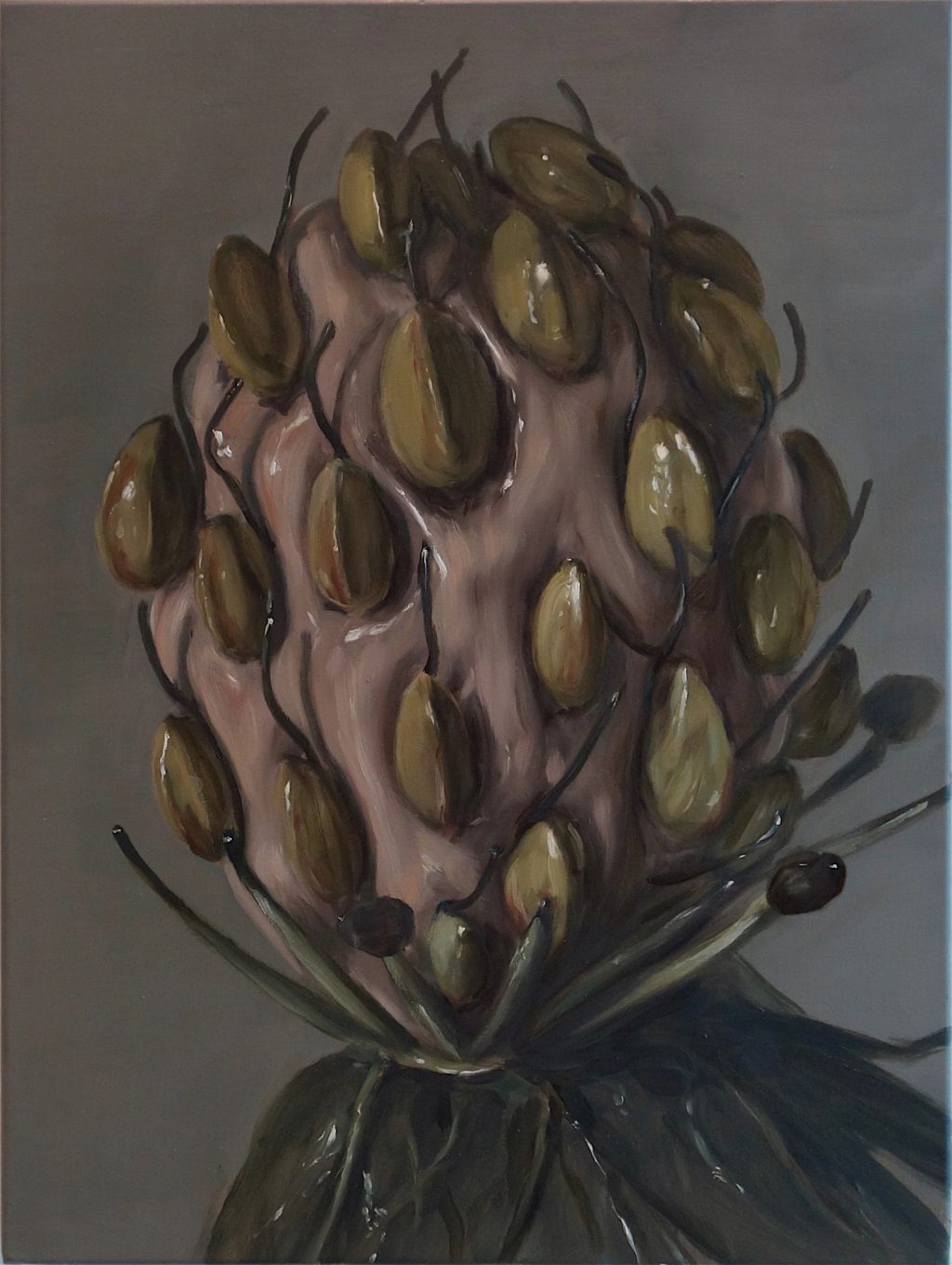 Michaël Borremans “Alien” 2018, oil on canvas