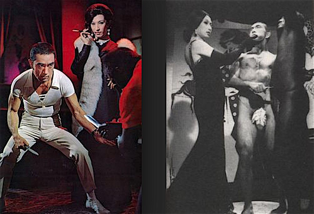 美輪 明宏 MIWA Akihiro + 三島由紀夫 MISHIMA Yukio in the film 黒蜥蝪 Black Lizard 1968