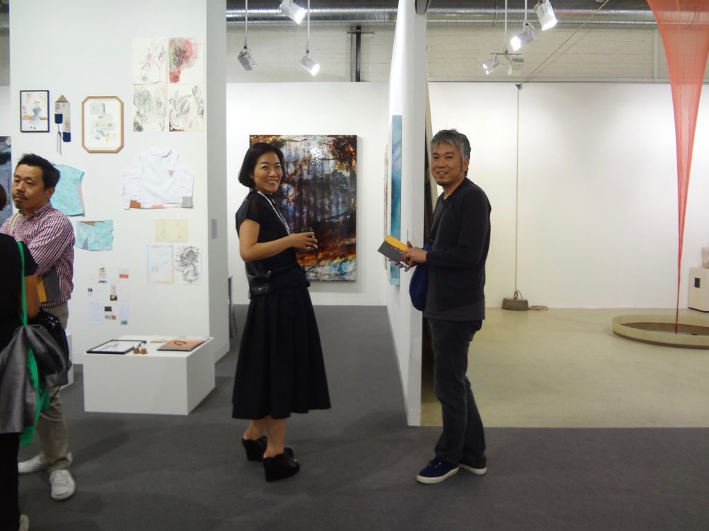 Gallery owner NINAGAWA Atsuko + artist MORITA Hiroaki @ TAKE NINAGAWA Gallery, ART BASEL 2015