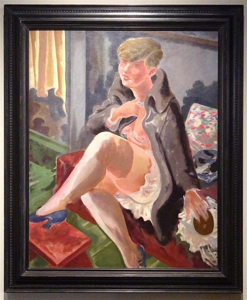 George Grosz “Seated Girl (Lotte Schmalhausen)” 1928 100 x 79.5 cm @ Richard Nagy