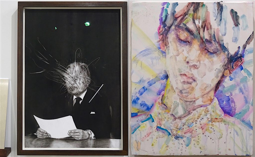 KOIZUMI Meiro 小泉明朗作 「The Symbol #4」2018, Annet Gelink Gallery + Elizabeth Peyton "Hanyu (Yuzuru Hanyu)" 2018, Oil on board, Galerie Thaddaeus Ropac