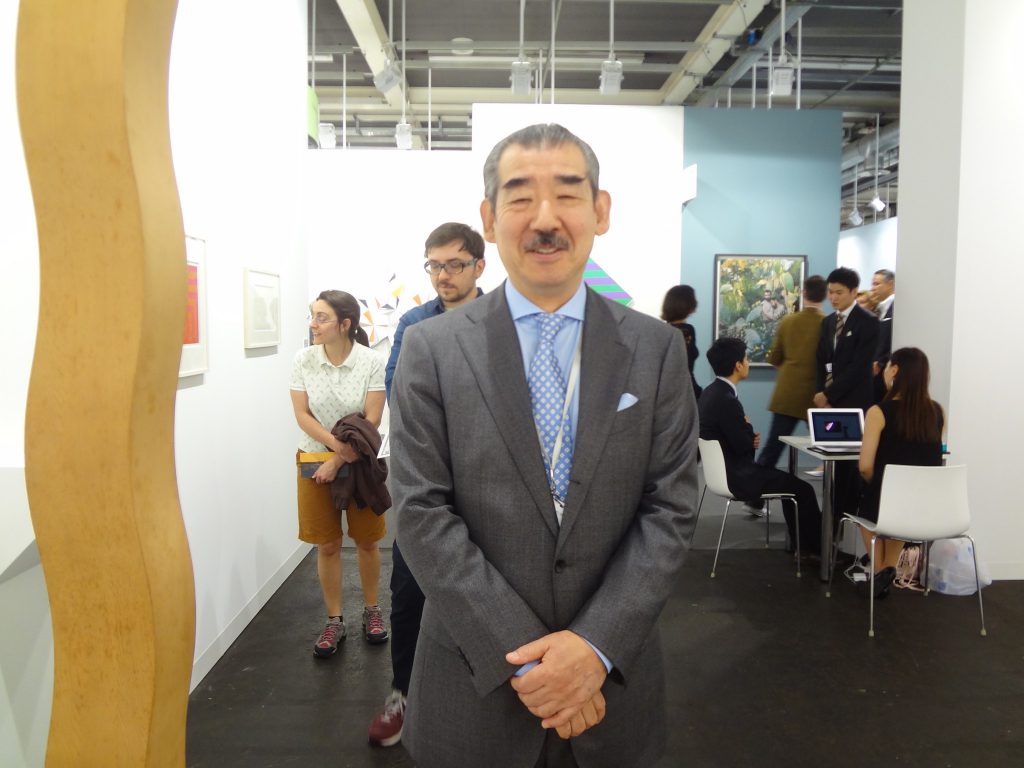 TOKYO GALLERY+BTAP co-owner TABATA Yukihito during ART BASEL 2015