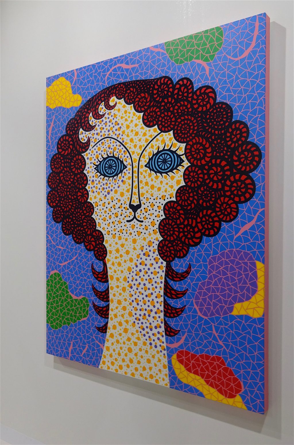 Yayoi Kusama, SELF-PORTRAIT BELROS, 2010, Acrylic on canvas, 162 x 130 cm