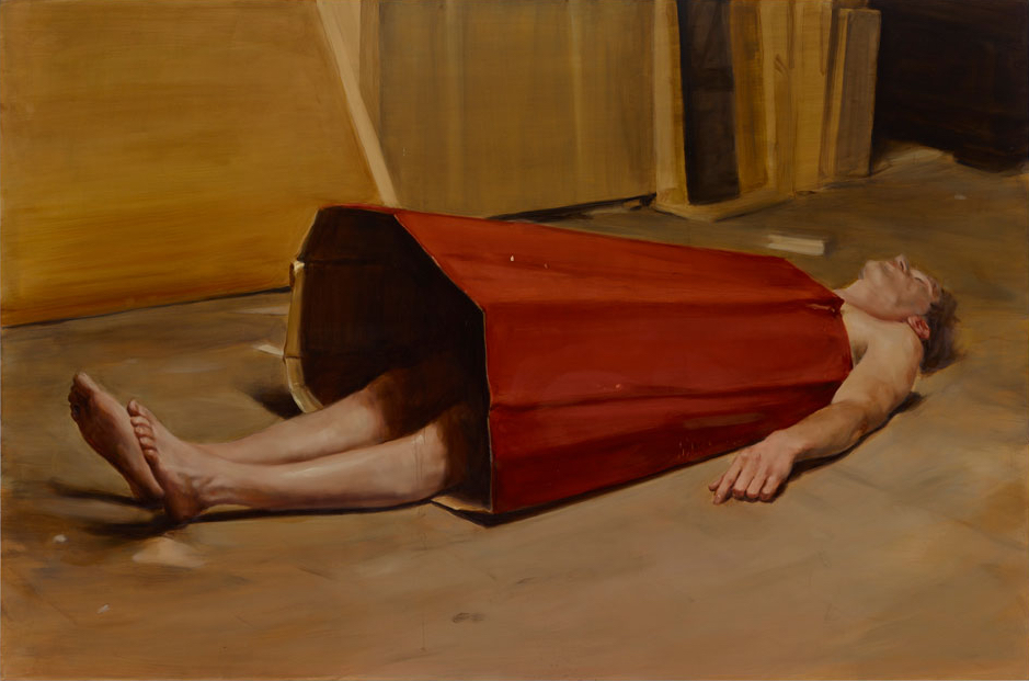 ミヒャエル・ボレマンス Michaël Borremans “The Devil’s Dress” 2011, 200 x 300 cm, oil on canvas