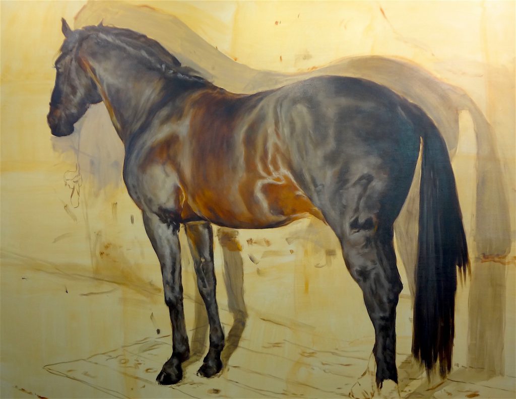 ミヒャエル・ボレマンス Michaël Borremans “The Horse” 2015, 300 x 386 cm, oil on canvas, detail