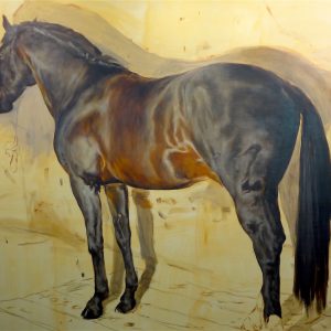 ミヒャエル・ボレマンス Michaël Borremans “The Horse” 2015, 300 x 386 cm, oil on canvas