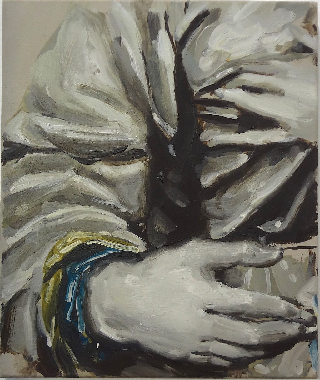 ミヒャエル・ボレマンス Michaël Borremans “The Prophecy” 1999, 50 x 42 cm, oil on canvas