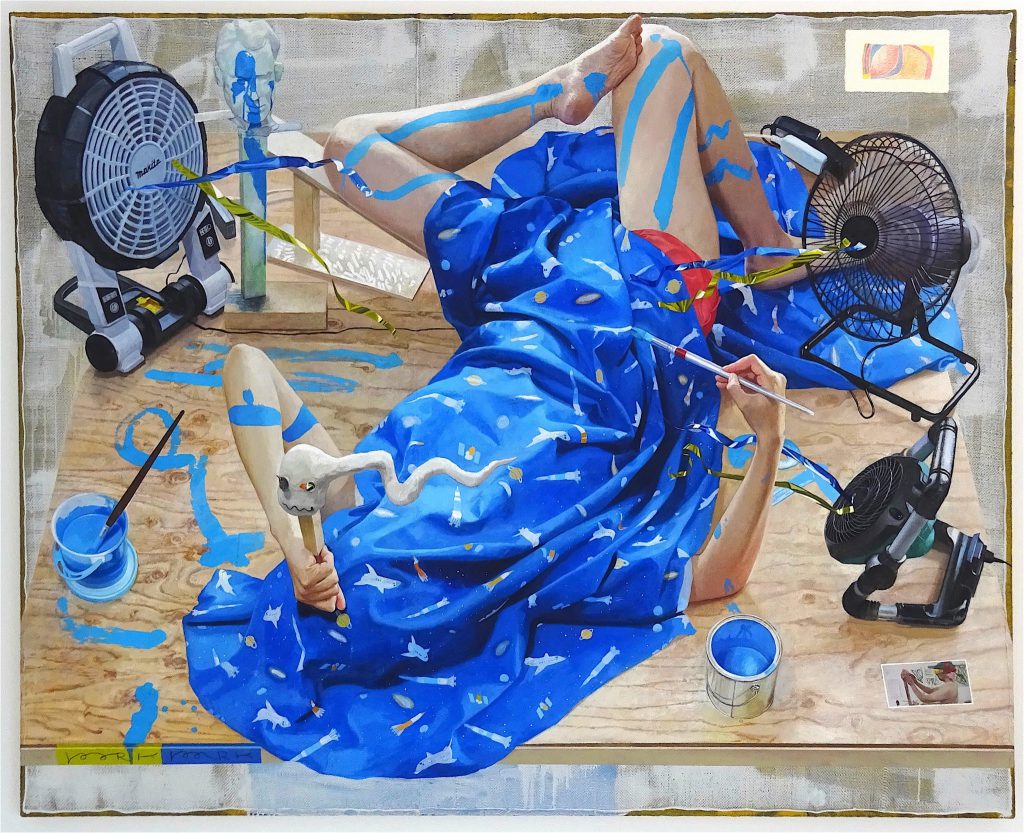 千葉正也 CHIBA Masaya 「Pork Park #5」2016, oil on canvas, 130 x 162 cm