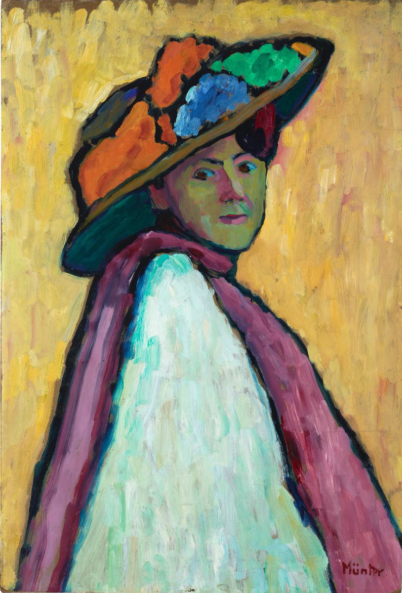 Gabriele Münter “Portrait of Marianne von Werefkin” 1909