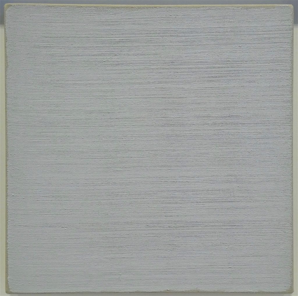 ロバート・ライマン Robert Ryman “Untitled” 1965, Oil on canvas, 25.4 x 25.4 cm