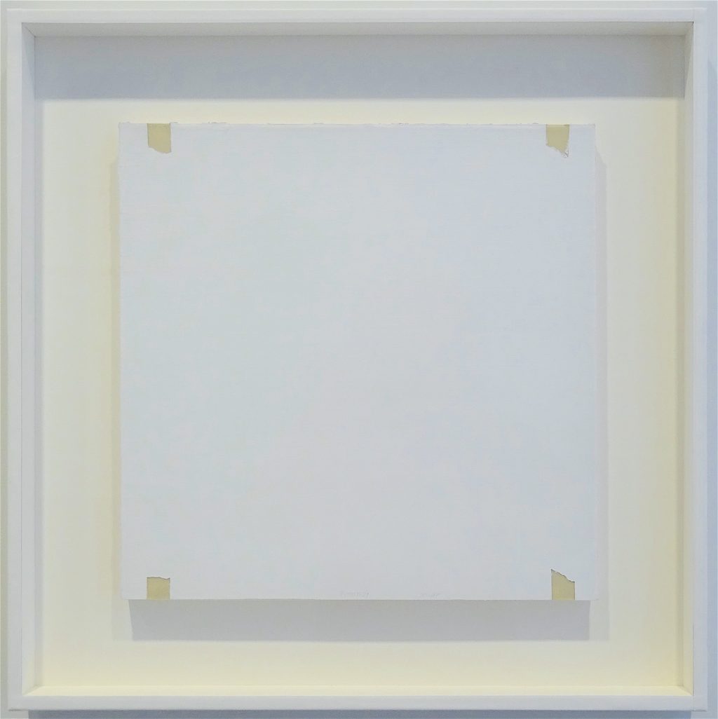 ロバート・ライマン Robert Ryman “Untitled” 1969, Acrylic on mylar, 38 x 38 cm