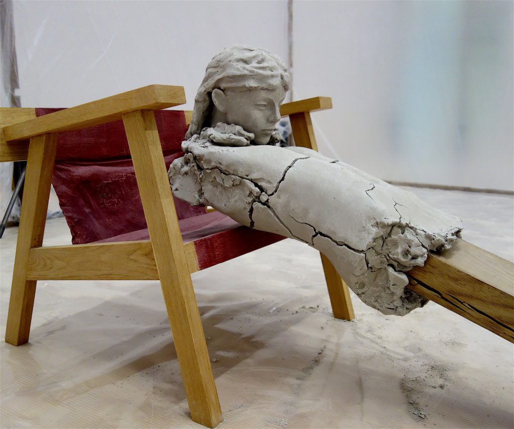 Mark Manders ‘Dry Figure on Chair’ 2011-15, detail