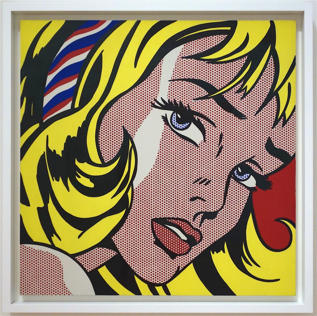 Roy Lichtenstein Girl with Hair Ribbon 1965, Oil magna on canvas