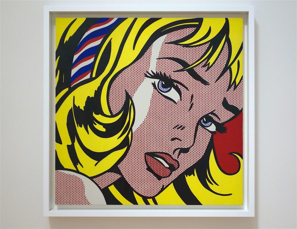 Roy Lichtenstein 'Girl with Hair Ribbon' 1965, Oil, magna on canvas @ MOT Collection ただいま / はじめまして