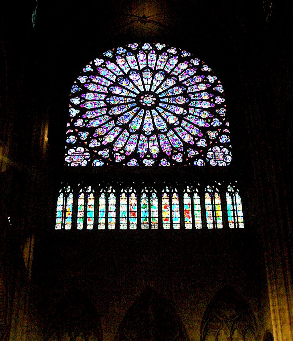 Cathédrale Notre-Dame de Paris パリ・ノートルダム大聖堂、ステンドグラス