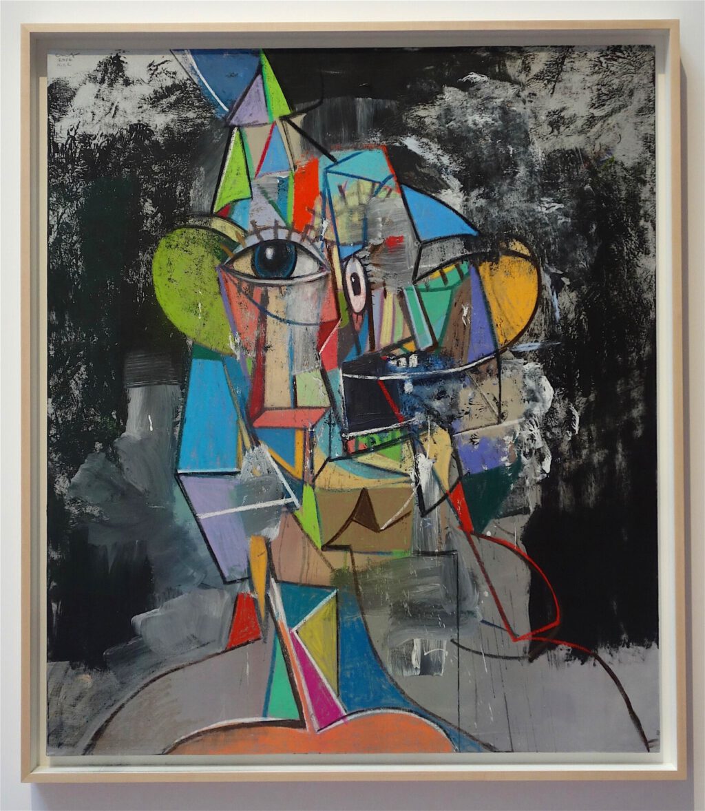 George Condo ジョージ・コンド ”Untitled” 2016, Acrylic, metallic, paint, charcoal and pastel on linen, 167.6 x 144.8 cm