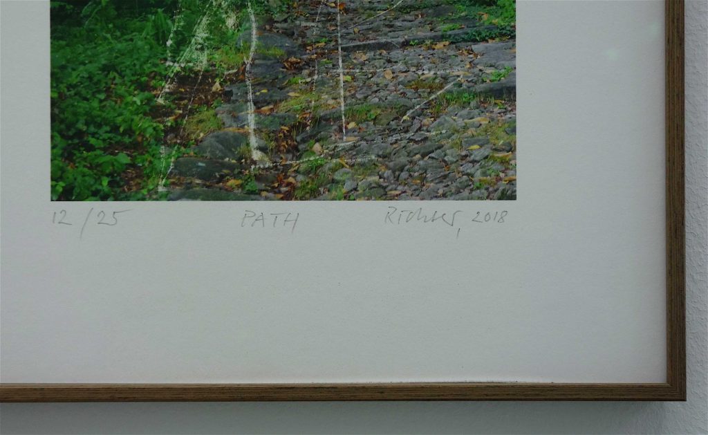 Gerhard Richter ‘PATH’ 2018, unique edition series, inkjet print, detail