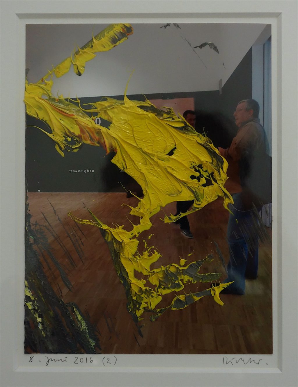 Work by Gerhard Richter, oil on photograph 2016 @ WAKO WORKS OF ART