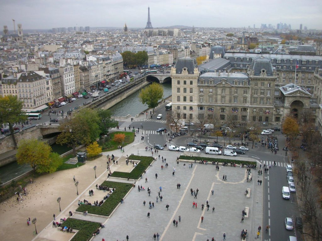パリの景色 from Cathédrale Notre-Dame de Paris パリ・ノートルダム大聖堂