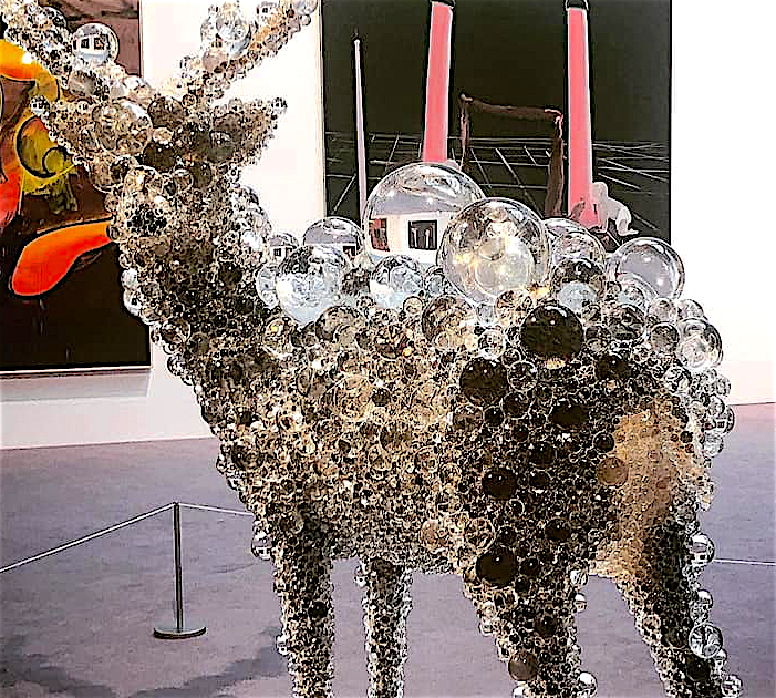 桶田コレクション展 NAWA Kohei 名和 晃平 “PixCell-Deer#48” 2017, mixed media, 210.9 × 181.3 × 150 cm, detail