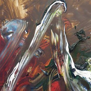 白髪一雄 SHIRAGA Kazuo ‘Ryusen’ 1991, oil on canvas, 181.9 x 258.4 cm, detail