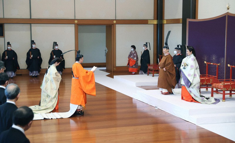 Crown Prince Fumihito was formally declared first in line to the Chrysanthemum Throne, 8th November Reiwa 2
