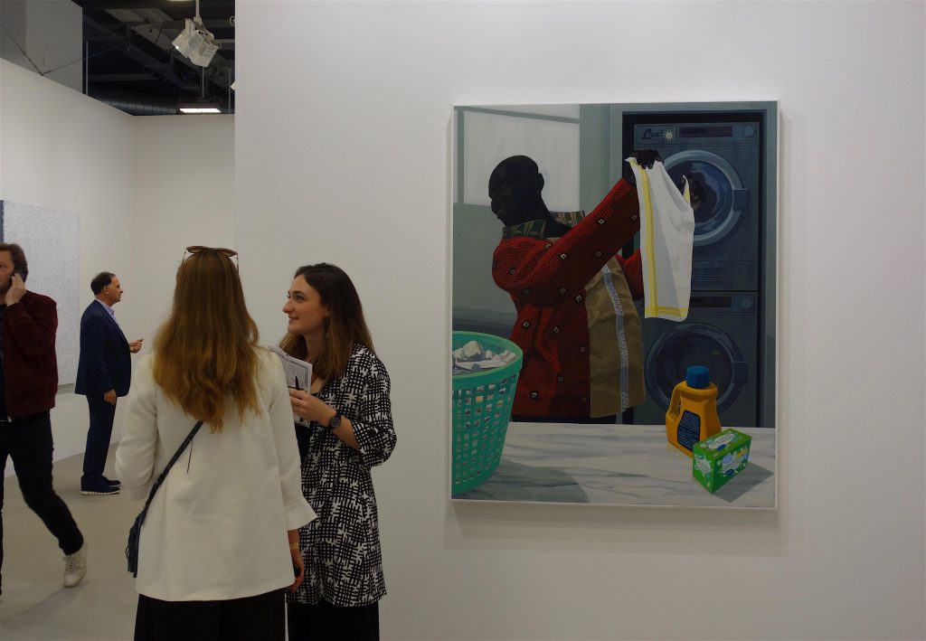 Kerry James Marshall “Laundry Man” 2019, Acrylic on PVC in artist’s frame, 153.7 x 123.2 x 7 cm @ David Zwirner