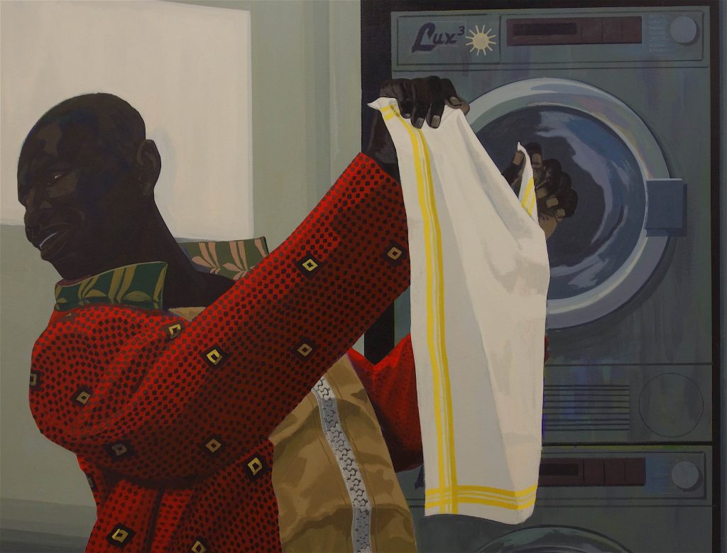 Kerry James Marshall “Laundry Man” 2019, detail