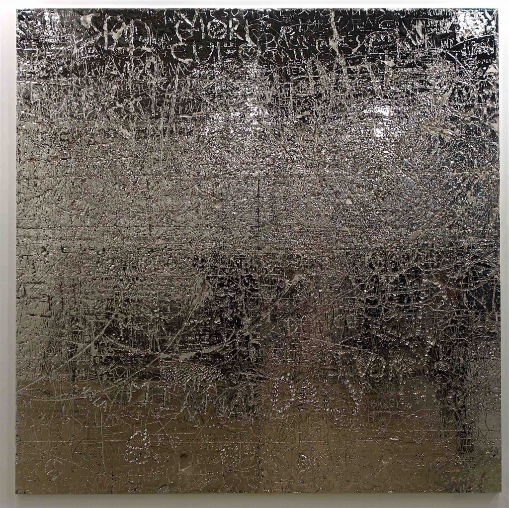 Rudolf Stingel, Italian (1956), “Untitled” 2016, electroformed copper, plated nickel, stainless steel frame, 240 x 240 x 4 cm, unique @ Sadie Coles, Art Basel 2019