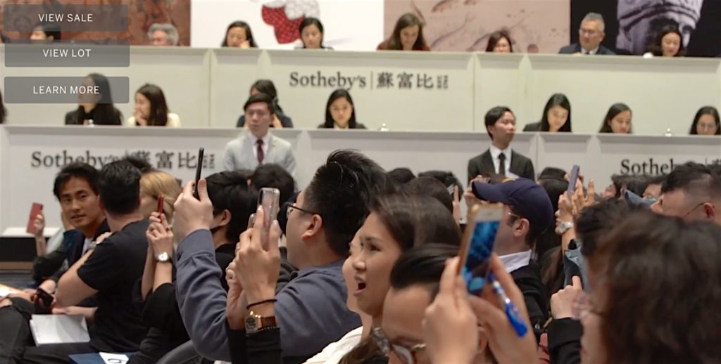 Sotheby’s Hong Kong, 1st of April 2019 THE KAWS ALBUM, audience