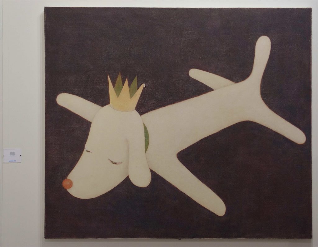 奈良美智 NARA Yoshitomo “Pup King” 2000, Acrylic on canvas, 124.5 x 149.9 cm @ BLUM & POE, Art Basel 2019