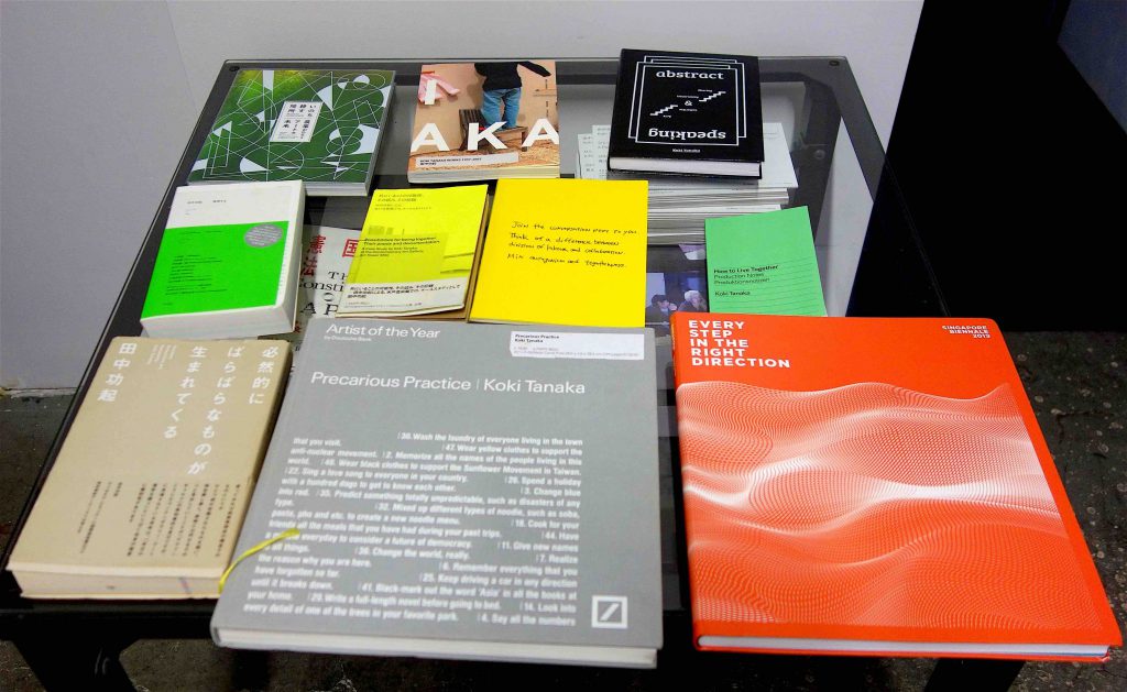 TANAKA Koki’s monographs and catalogues from institutional exhibitions