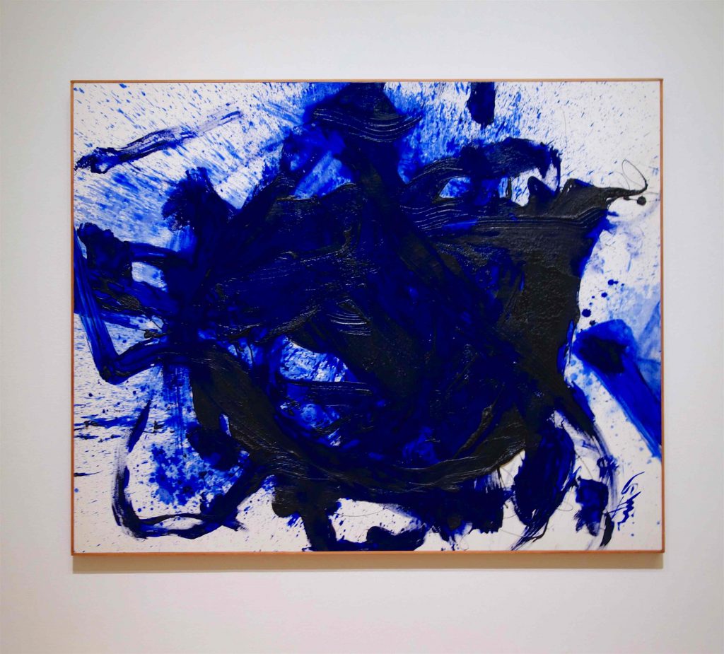 白髪 一雄 SHIRAGA Kazuo 群青 Gunjo (Ultramarine) 1985 Oil on canvas